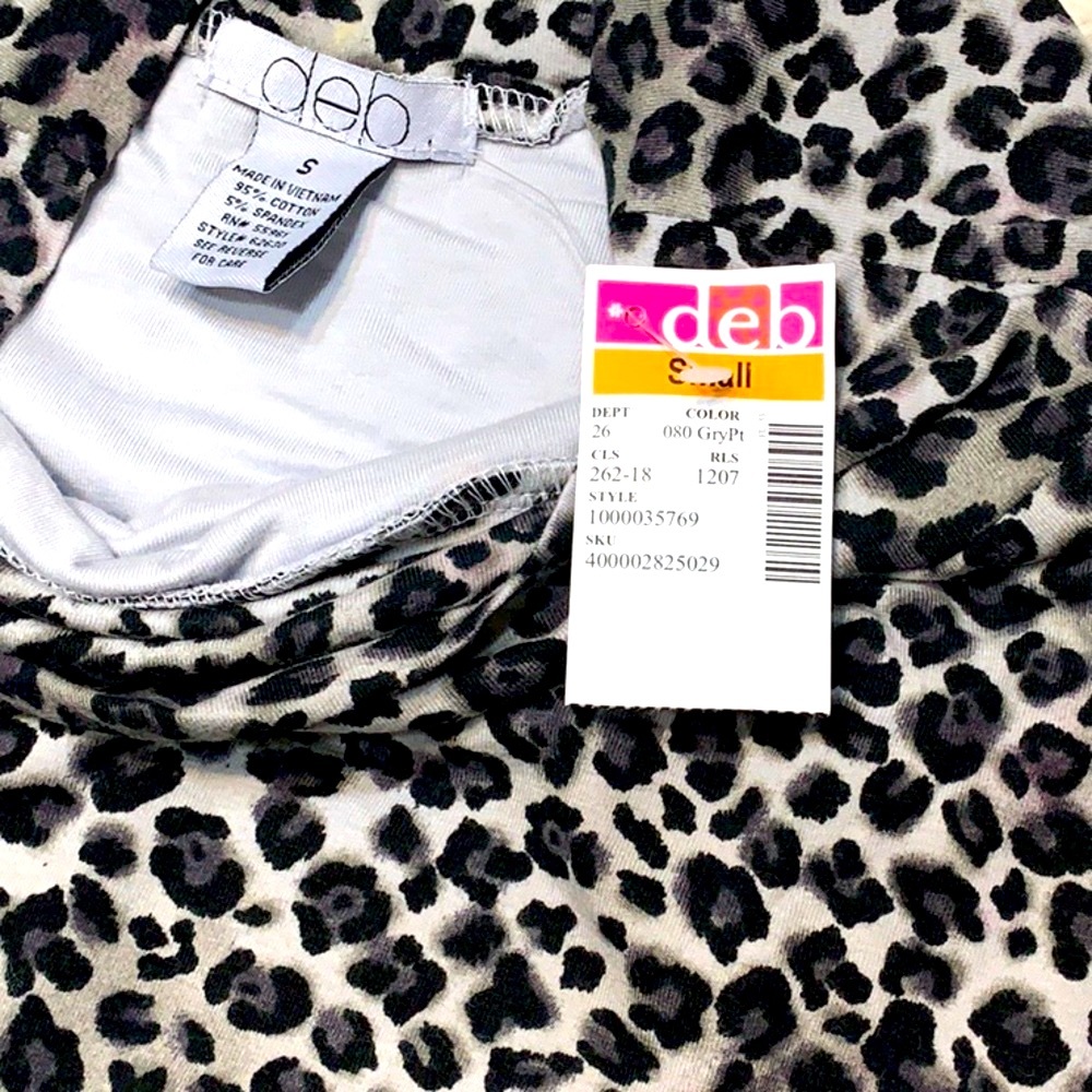 💋NWT 👠 Stretchy Cheetah Print Mini Skirt - Picture 4 of 6